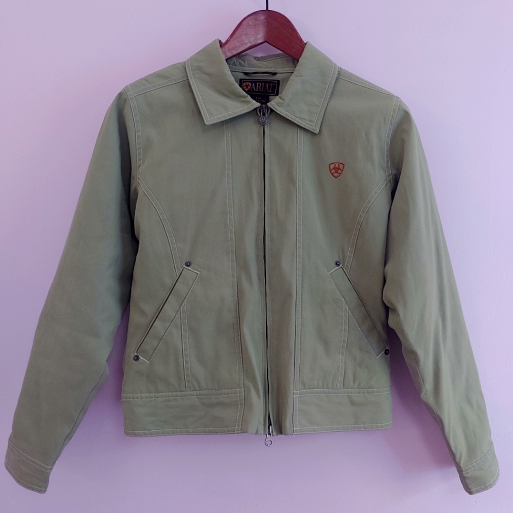 Ariat green softshell jacket size small